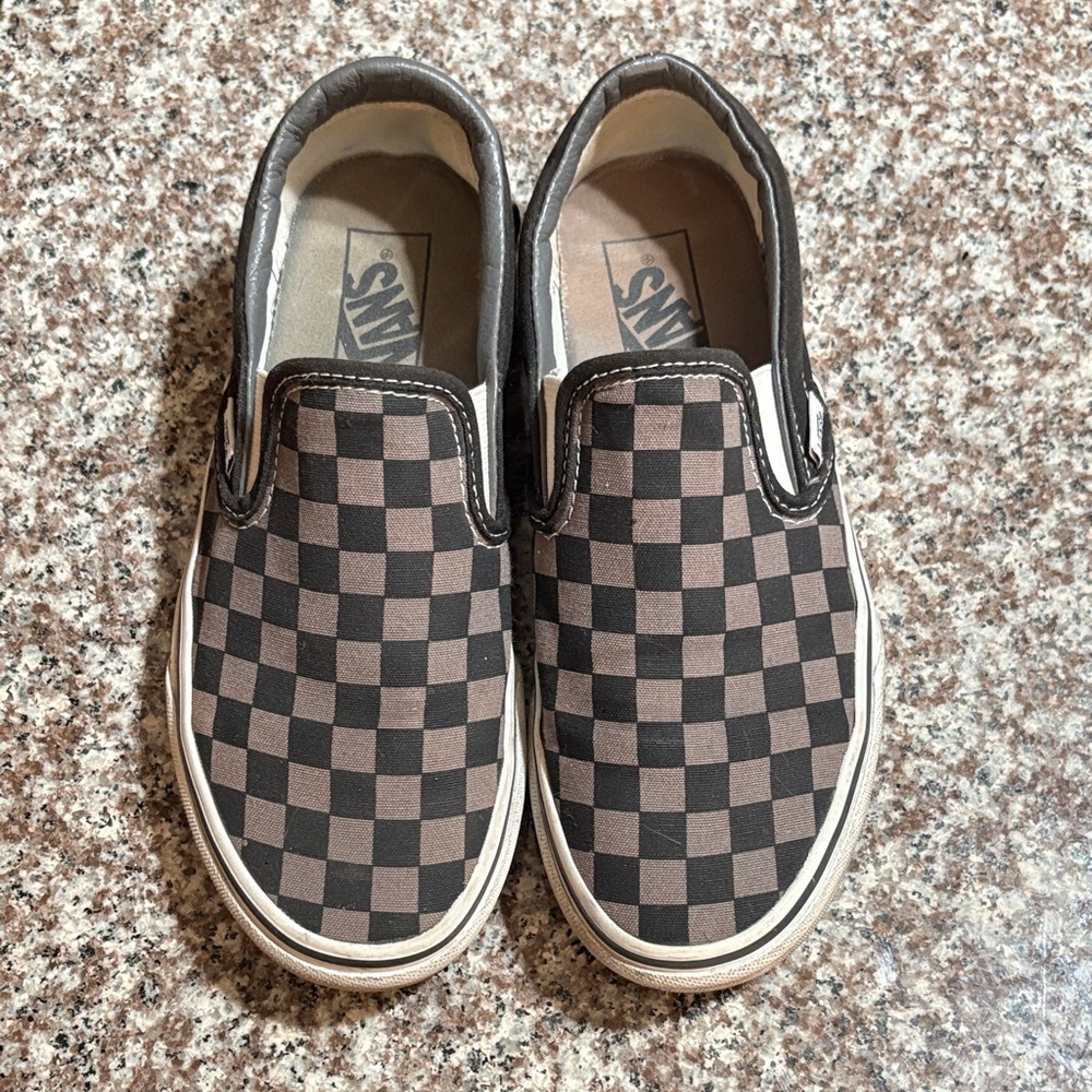 Vans Checker Slip-On Sneakers W 7.5 M 6